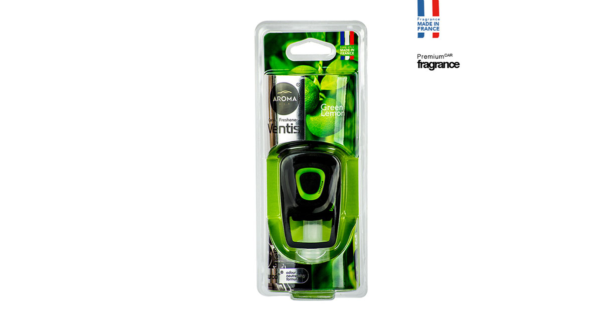 Nước hoa gài cửa gió điều hòa Aroma Car Ventis - Lemon Green